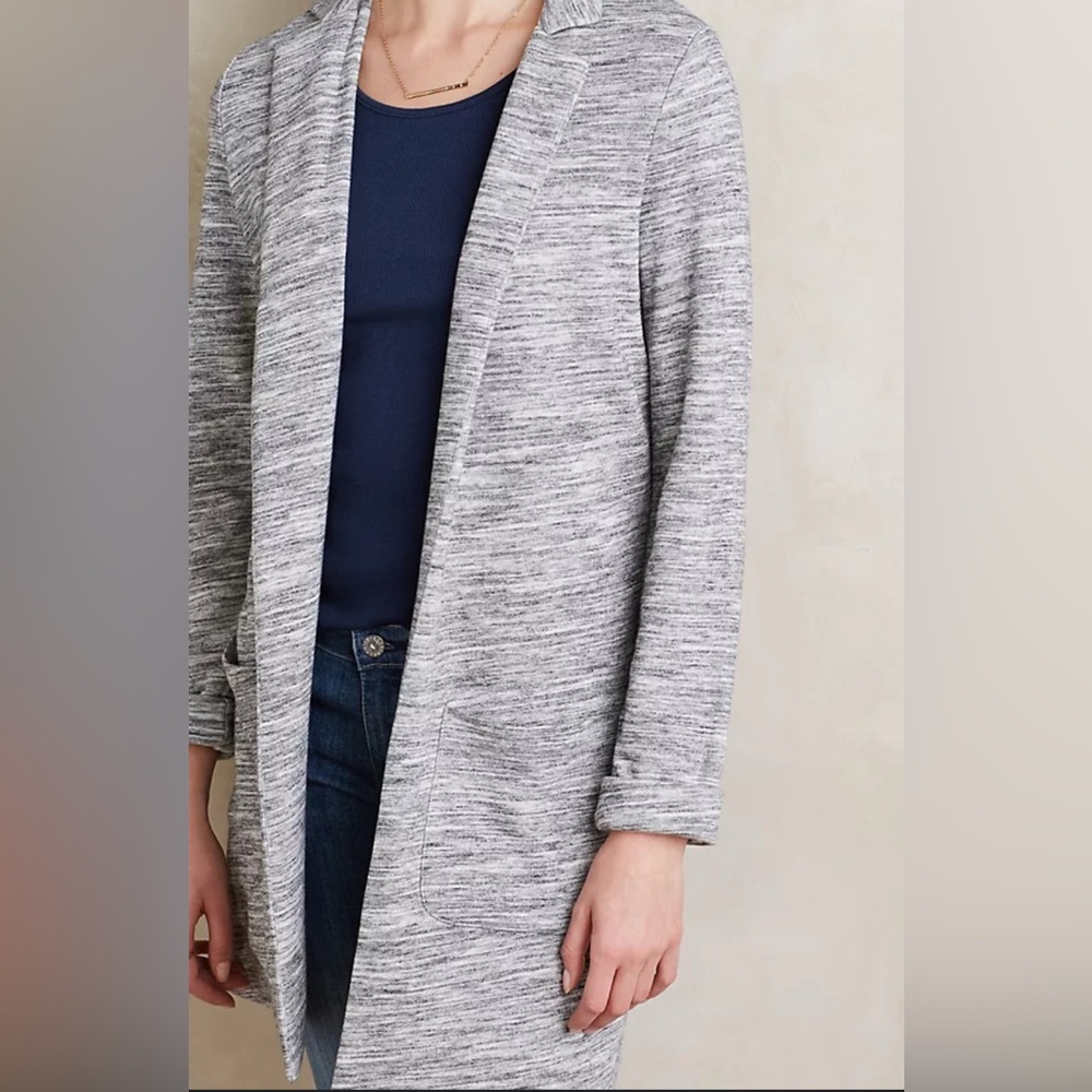 Anthropologie Saturday Sunday Gray Knit Open
Blazer Jacket - Picture 1 of 8